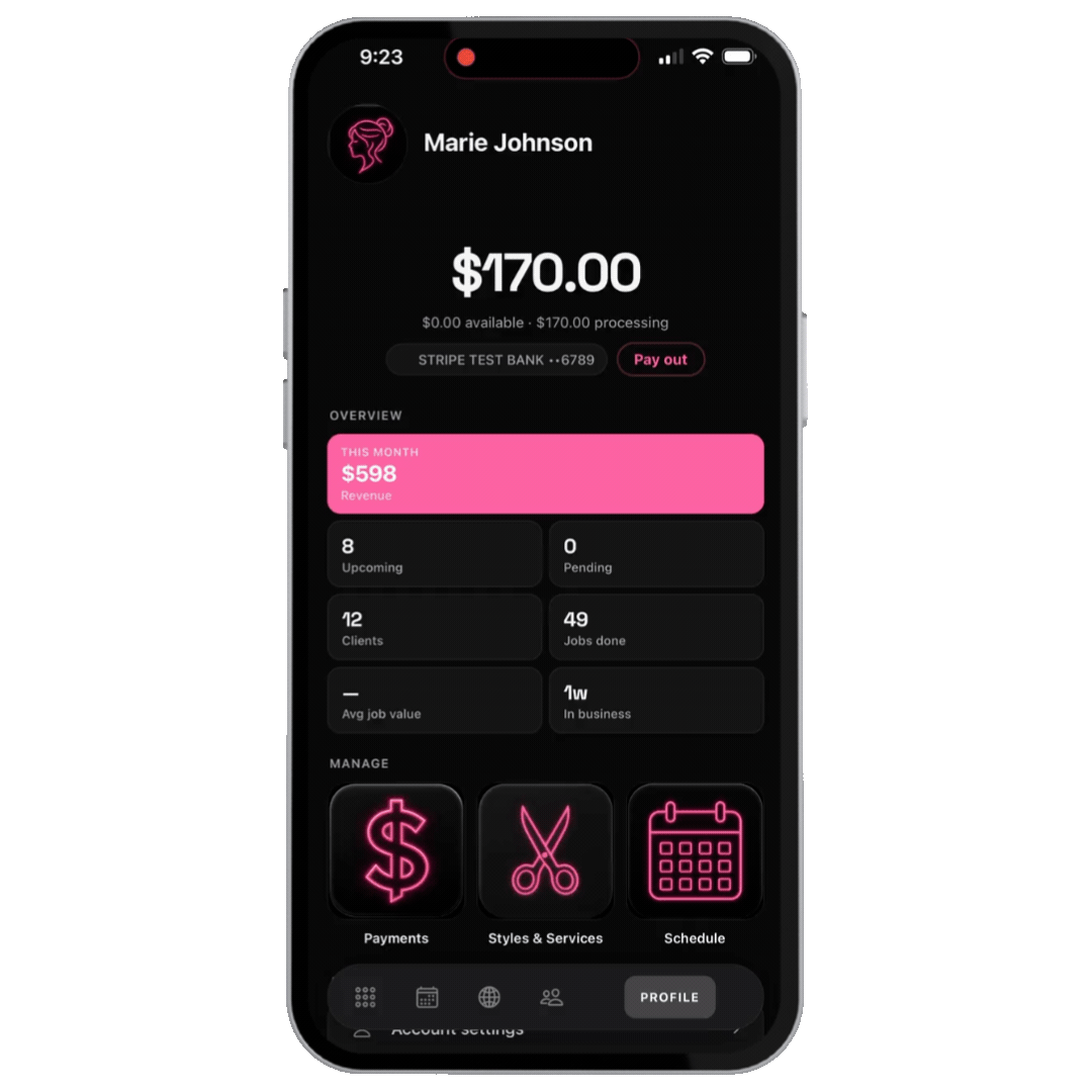 Styld app — block out times on your calendar